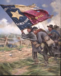 "Color Bearer 1st Texas Regt. C.S.A. 1862" by Don Troiani